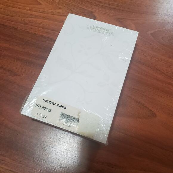 Longaberger Notepad Set of 6 Mini Pads New Basket Company Ohio Plant Print - Picture 2 of 9